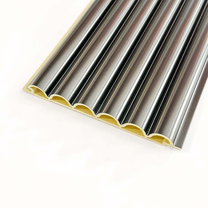  Easy Installation Metallic WPC Fluted Panel Supplier for Indoor 3m