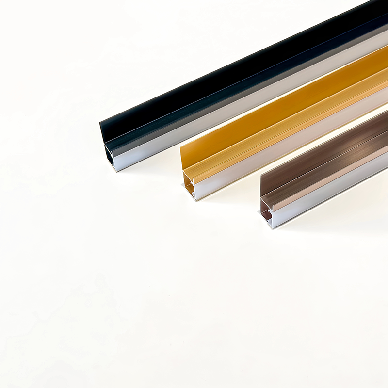 black color edge profile with led light