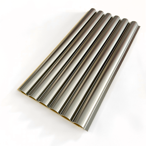 WPC Fluted Wall Panel Interior Wall Cladding Metal Finish 160mm