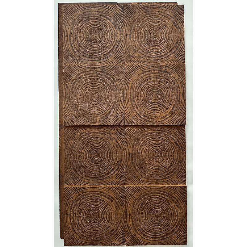 PU Wood Ring Decorative Wall Panel Polyurethane Wood 1200*600*20mm