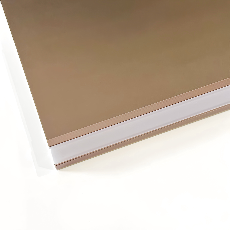 Closing edge line with light for pvc panel