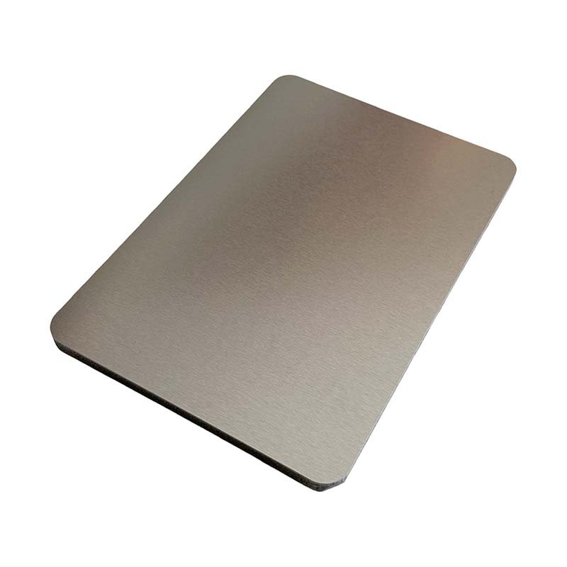 Metal texture PVC wall panel surface demonstration