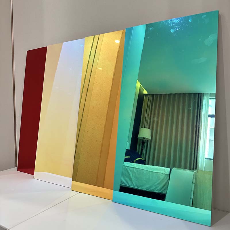 Gradient mirror wall panels