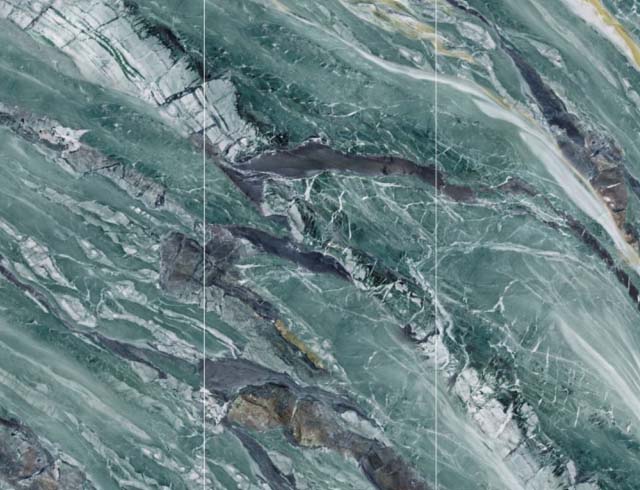 Carbon crystal wall panel adhesive application